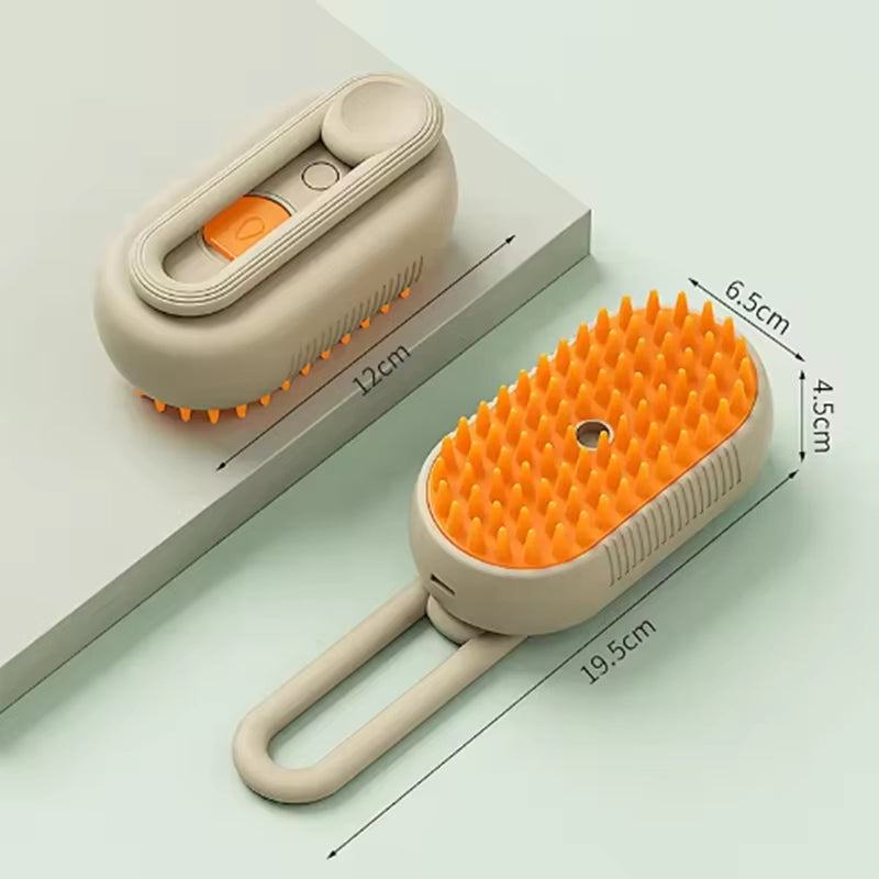 Cat Dog Pet Cleaning Massage Spray Comb, Pet Undercoat Hair Removal Slicker Brush for Dog and Cat Grooming Tool